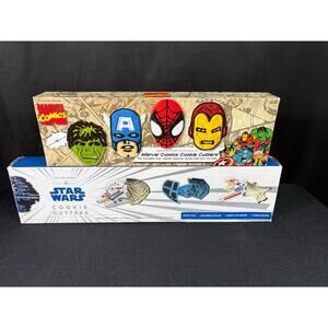 Williams-Sonoma Cookie Cutters, Star Wars and Marvel Comics Press and Stamp